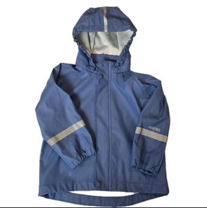 Reima Lampi Children’s Waterproof Rain Jacket Navy Blue Size 3T EUC